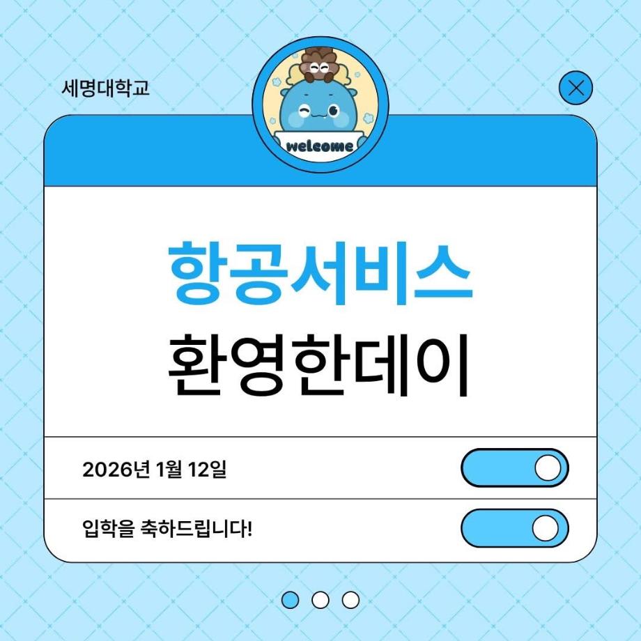 항공서비스 환영한데이